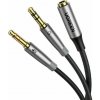 UGREEN AV193 AUX audio rozbočovač slúchadlá + mikrofón - 3,5 mm mini jack kábel 20 cm (50255)