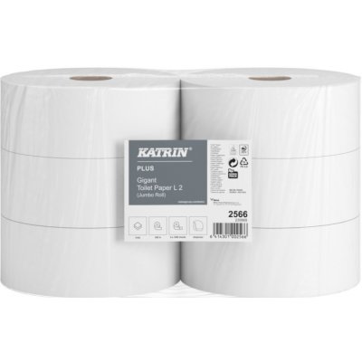 Metsä Tissue Toaletní papír KATRIN Plus Gigant 2566 Jumbo 270, 2-vrstvý, celulóza, 250 m, 6 rolí - cena za 6 rolí ALF-010351