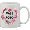 Hrnček s fotkou rámik SRDCE RUŽE 350 ml FOTOpošta
