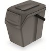Odpadkový koš SORTIBOX II - objem: 25 l, barva: šedý kámen