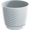 PROSPERPLAST - Kvetináč Ratolla 19cm biely