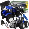 Diaľkovo ovládaný detský traktor s uchopovačom slamy LED Stator Z1014