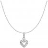 Náhrdelník z bieleho zlata Cute Heart