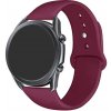 eses Základný silikónový náhradný remienok pre smart hodinky 20 mm Farba: vínovo červená