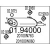 MTS Koncový tlmič výfuku 01.94000