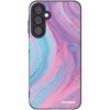 Picasee silikónový čierny obal pre Samsung Galaxy A25 A256B 5G - Pink liquid