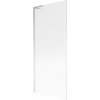 Mexen Next L, 1-krídlová vaňová zástena 80 x 150 cm, 6mm sklo s rebrovým vzorom, chrómový profil, 895-080-000-03-09-01