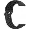 SmartFit Športový silikónový remienok k hodinkám / čierny / šírka 20mm / 661018