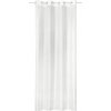 Záves s kovovými krúžkami s metalickým efektom– biela priadza 245 x 135 cm