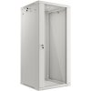 LANBERG RACKOVÁ SKRIŇA 19'' NÁSTENNÁ 27U/600X600 (FLAT PACK) S PRESKLENÝMI DVERAMI ŠEDÁ V2 WF01-6627-10S