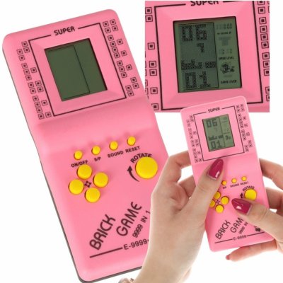 KIK Digitálna hra Brick Game Tetris ružový od 2,86 € - Heureka.sk