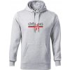 Cycling ekg - Mikina pánska Cape s kapucňou - 5XL ( Svetlosivý melír )
