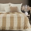 Takoy Deka ERIE 130x170 cm s kockovaným vzorom zdobená strapcami-HF-461888