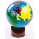 Montessori Glóbus farebné kontinenty