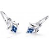 Cutie Jewellery Detské náušnice z bieleho zlata C2220-10-X-2 modrá