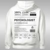 Psychologist Label dámska mikina s kapucňou