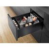 BLUM K-BLUM Legrabox C Pure 270mm/40 kg, Tip-on, karbon čierná CS-M, skrutka