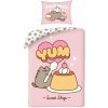 Halantex · Bavlnené posteľné obliečky Pusheen - motív Sweet Shop - 100% bavlna - 70 x 90 cm + 140 x 200 cm