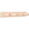 Walteco Vešiaková lišta 240x35mm, 4 vešiaky, borovica , 7938