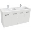Kúpeľňová skrinka s umývadlom Jika CUBE biela 1160 x 607 x 422 mm H4536611763001