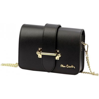 Pierre Cardin Elegantná malá čierna kožená kabelka G1955