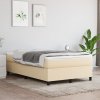 Box spring postel s matrací krémová 120x200 cm textil Krémová 3144412