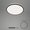 Briloner LED stropné svietidlo Ivy Sky S, dekor hviezdy, Ø 33 cm - 3064-015