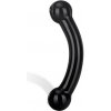 Glas - Double Bull Black Glass Dildo - Sklenené Dildo
