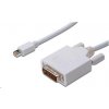 PREMIUMCORD Mini DisplayPort - DVI kábel 2 m, biely kportadmk02-02
