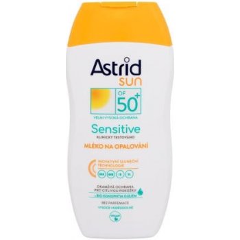 Astrid Sun Sensitive mlieko na opaľovanie pre citlivú pokožku SPF50+ 150 ml