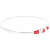 Flash light ring USB, blikací obojok, S-M: 40 cm/ ø 8 mm, červená