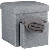 Taburetka s úložným priestorom RD20369, šedá