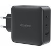 Choetech Rýchla Nabíjačka Sieťová kocka GaN Napájací adaptér 2x USB-C USB PD 100W