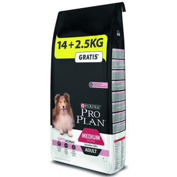 Purina Pro Plan Medium Adult Sensitive Skin losos 14 kg