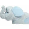 SLEEPWELL Plyšák - Plyšová hračka / vankúš SLONÍK 30cm modrý Mikroplyš UNI