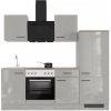 Flex-Well Kuchyňa Lund 220 cm/typ 4 - chladnička/varná doska/trúba/digestor