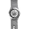 CLOCKODILE Šedé reflexné detské hodinky na suchý zips REFLECTIVE