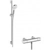 Sprchová batéria Hansgrohe Crometta so sprchovacím setom 150 mm biela/chróm 27813400
