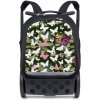 Školská a cestovná taška na kolieskach Nikidom Roller UP XL Butterfly camo (27 l), Čierna