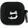 Karl Lagerfeld puzdro gumené Apple Airpods 4 KLA4RUNCHK čierne