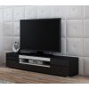TV stolík Viva čierna/čierny lesk/biela