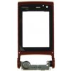 Nokia N76 kryt LCD displeja červený