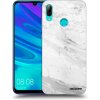 Picasee silikónový čierny obal pre Huawei P Smart 2019 - White marble