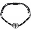 Náramok shamballa strom života z nerezovej ocele čierna 1ks