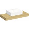 Kompaktná doska pod umývadlo s umývadlom Intedoor TRENTA Compact dub x 60 cm až 160 cm x 50 cm S výrezom
