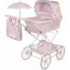 DeCuevas 82075 Skladací kočík pre bábiky REBORN so slnečníkom a doplnkami Sophie 2025 - 90 cm