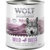 Výhodné balenie Wolf of Wilderness Adult 24 x 800 g - Single Protein - Wild Hills - kačacie