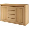 Drewmax KD409 kombinovaná komoda 2d4s, buk
