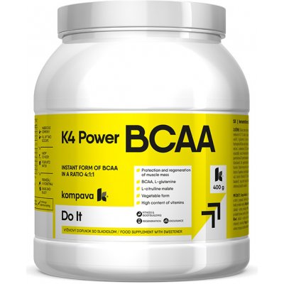 Kompava K4 Power BCAA 400 g/36 dávok, kiwi