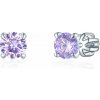Olivie Strieborné 5mm náušnice PIPPI PURPLE 7955 Ag 925; ≤1,2 g.